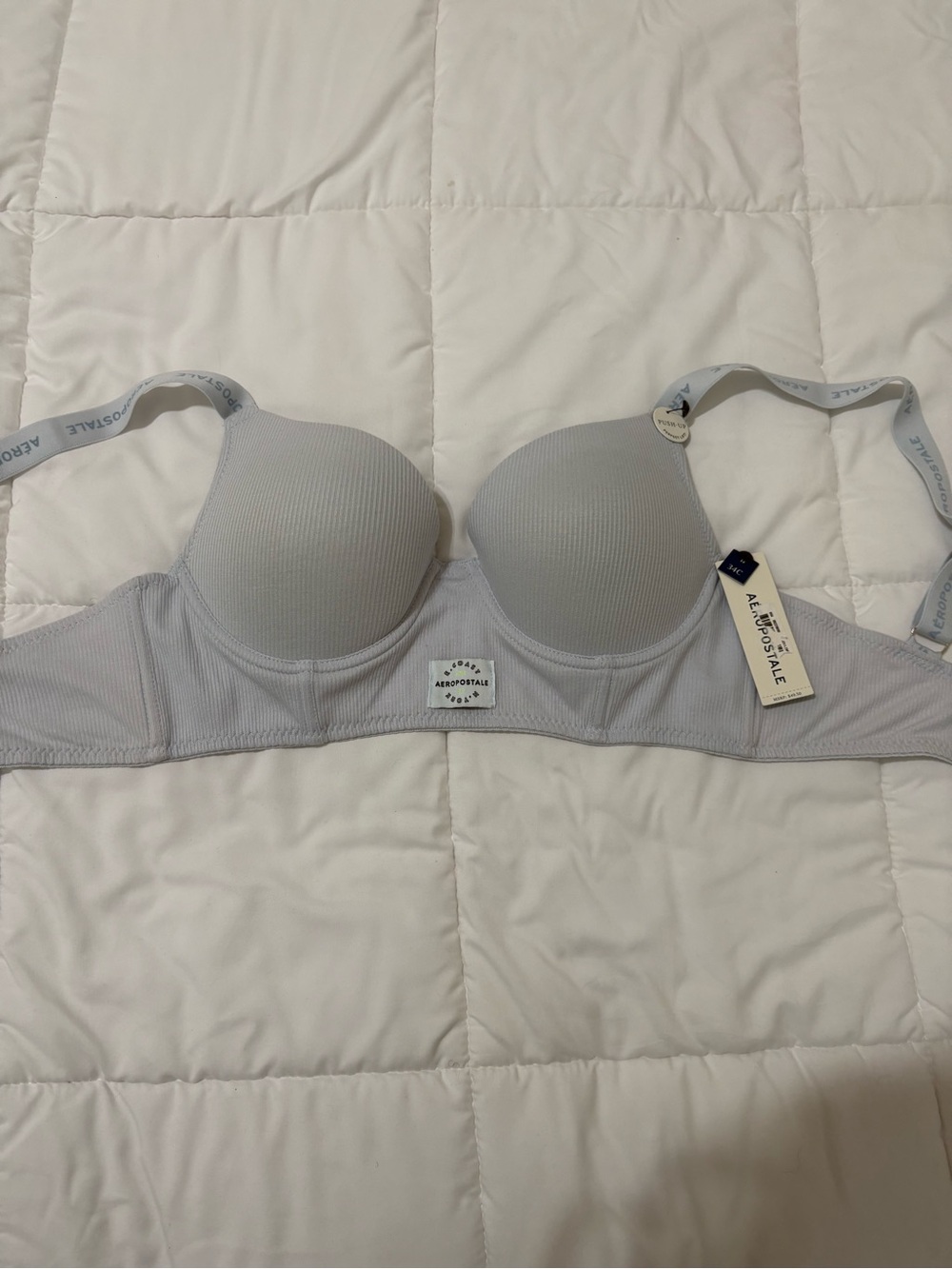 NWT Aeropostale Bluish Gray Contour Push-Up Bra